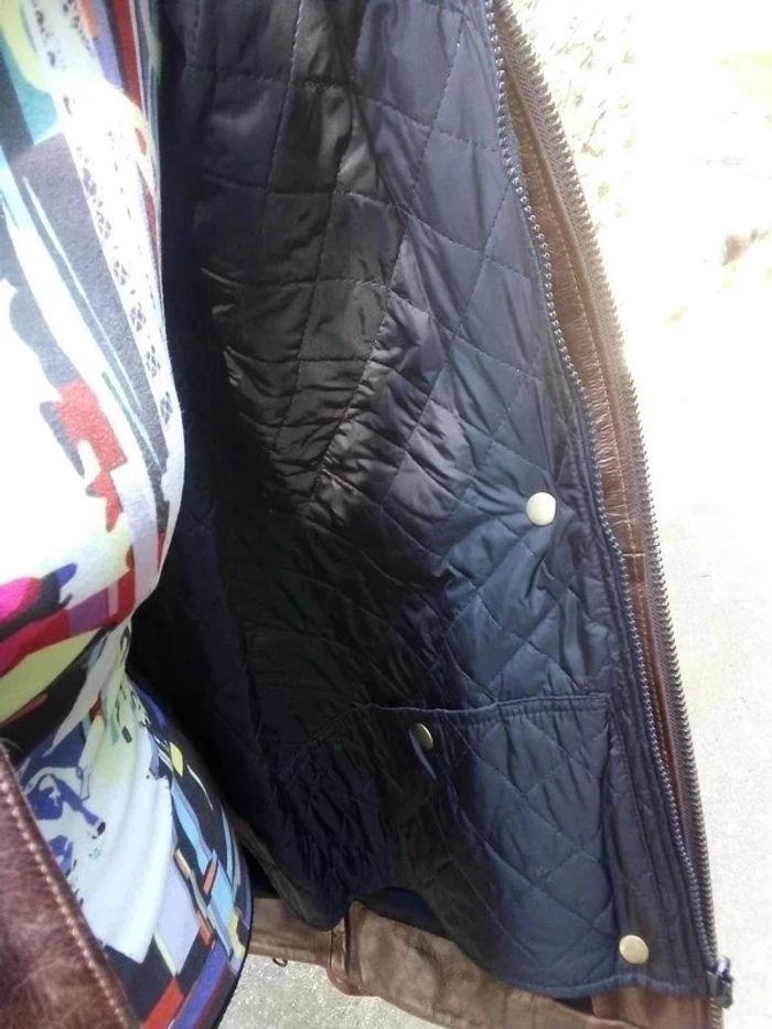 Veste cuir marron Moto homme Helstons XXL - photo numéro 9