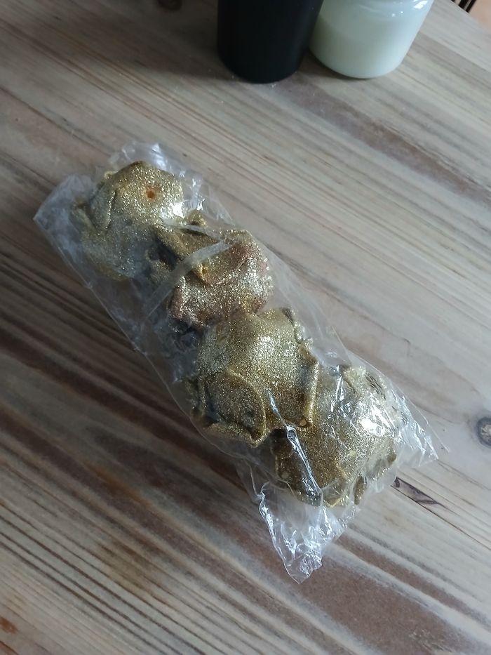 Lot 4 fleurs artificielles doré décoration & travaux manuels - photo numéro 2