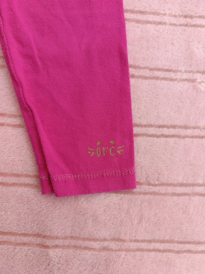Legging Orchestra Bébé 12 Mois Rose - Basique Confortable - photo numéro 2