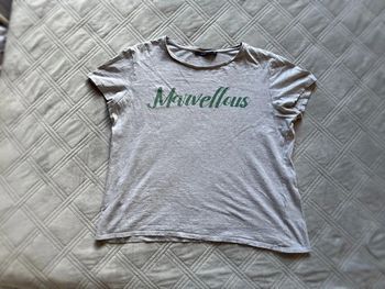 T-shirt gris “Marvellous” Kiabi – Taille L – Très bon état