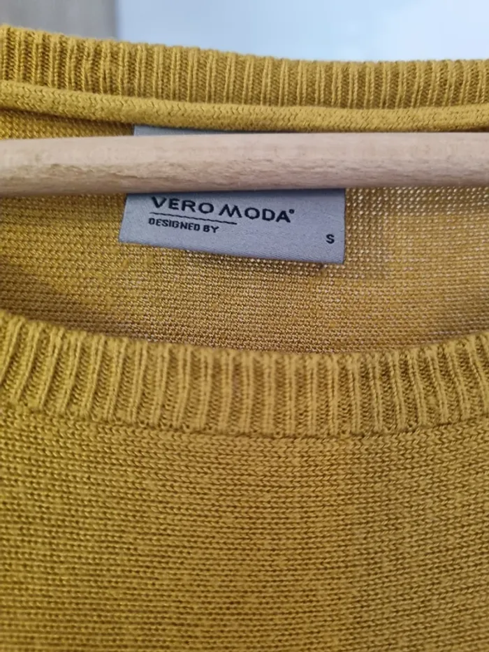 Pull moutarde Vero Moda S - photo numéro 3