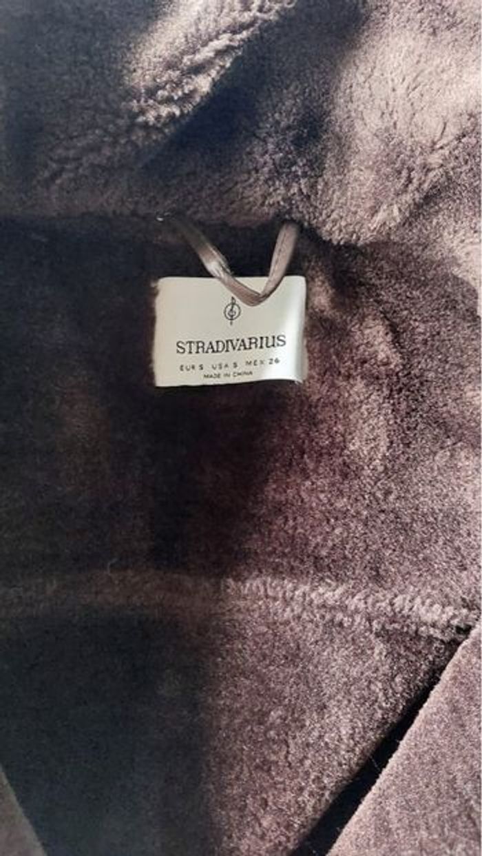 Manteau aviateur marron Stradivarius taille S en très bon état - photo numéro 3