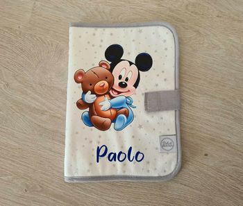 Protège carnet de santé personnalisé mickey