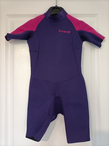 Shorty aquatique Decathlon violet rose 6 ans