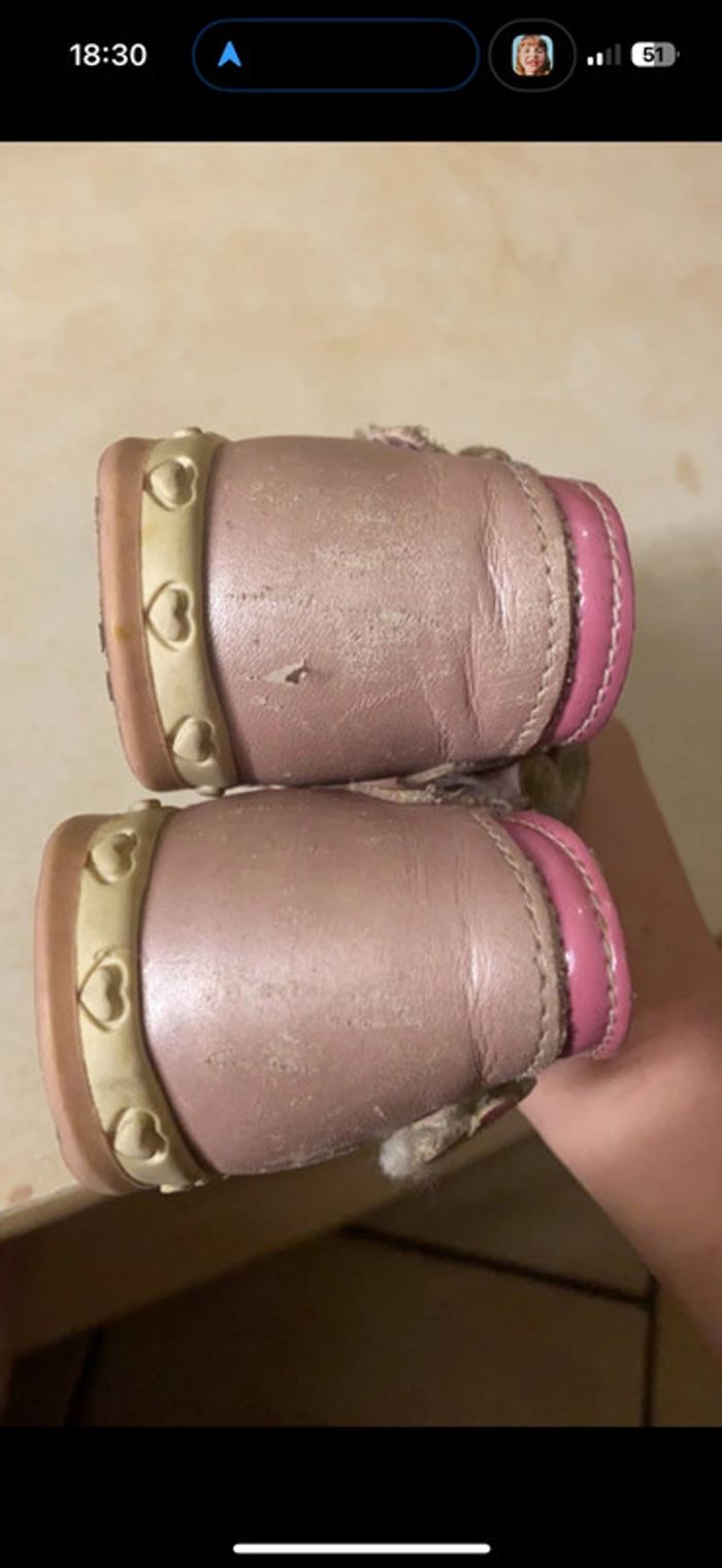 Sandales rose taille 19 - photo numéro 2