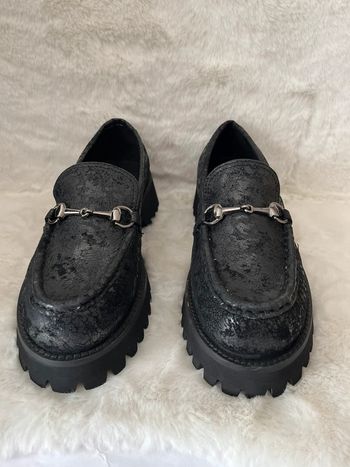 Mocassins noirs en cuir pointure 35