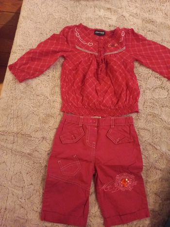 Bel ensemble bébé fille 18-24 mois été printemps