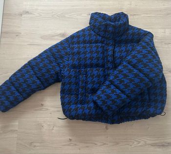 Doudoune motif pied-de-poule