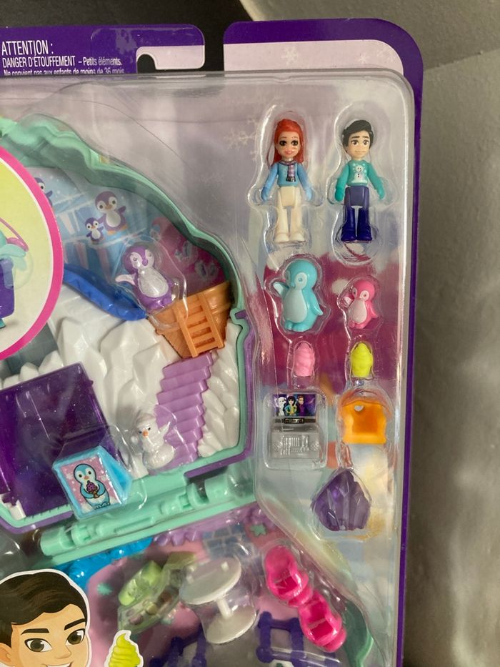 Coffret Polly pocket Pingouin des neiges avec personnages et accessoires neuf sous blister - photo numéro 5