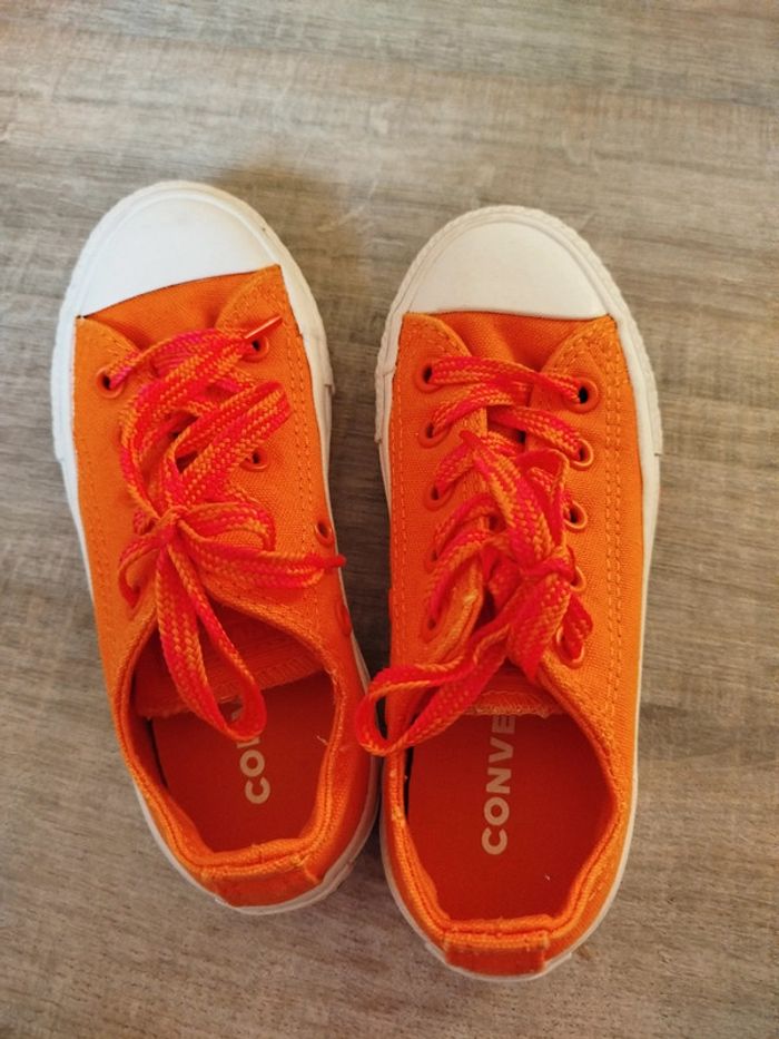 Converse orange pointure 28 - photo numéro 3
