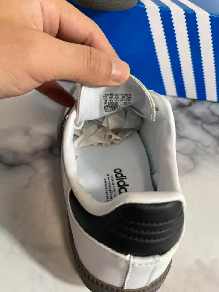adidas Originals Samba OG 'Blanc/Gris Foncé' Taille 40 - photo numéro 6