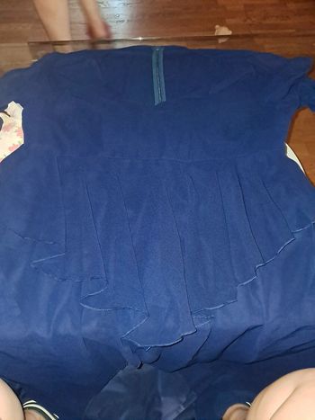 Robe longue bleu