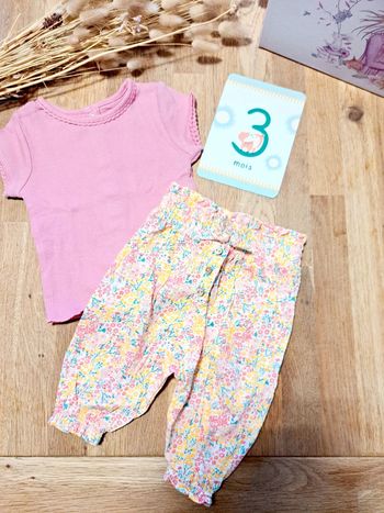 Ensemble bébé fille 3 mois