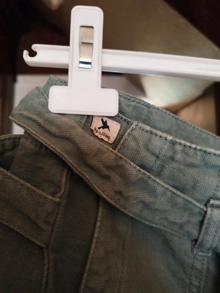 Pantalon kaki passants poches coton vintage S/36 - photo numéro 4