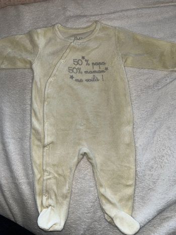 Pijama velours 3 mois