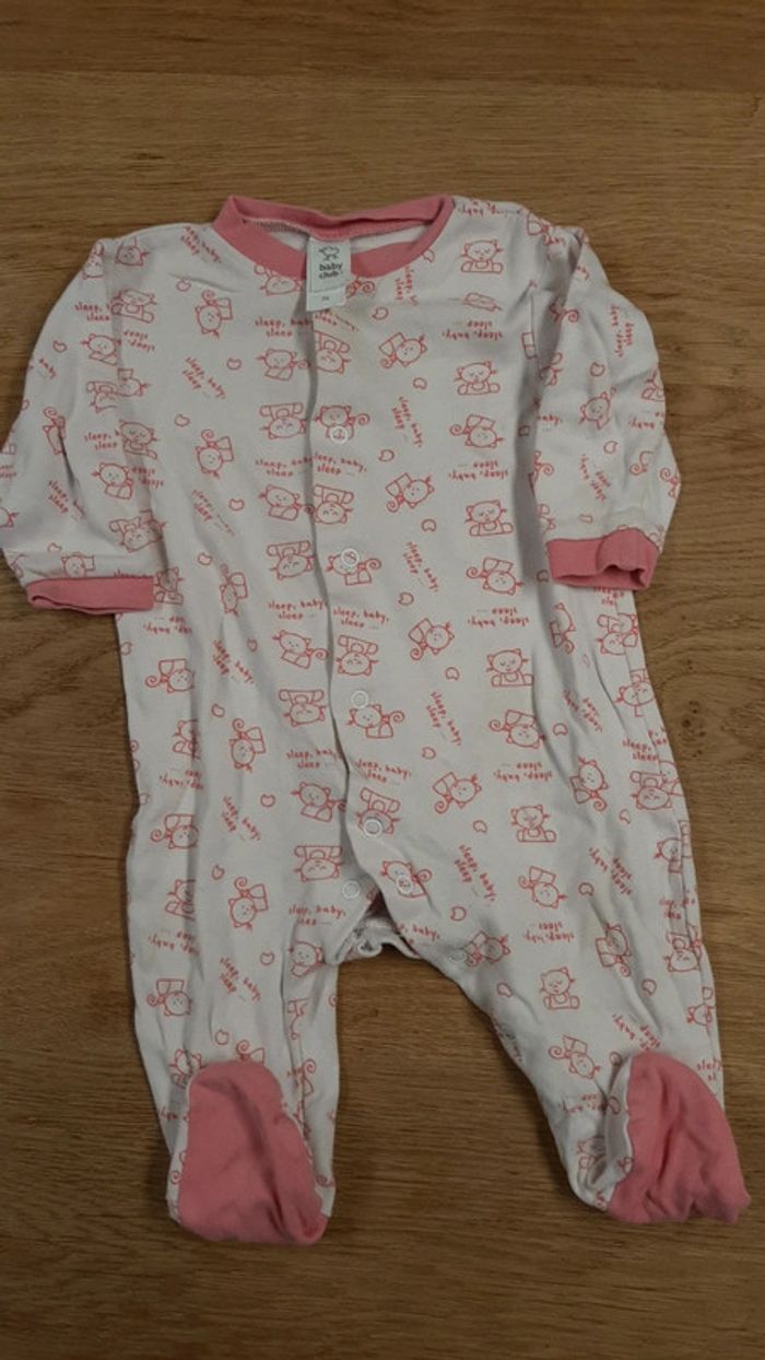 Pyjama (grenouillere) été rose