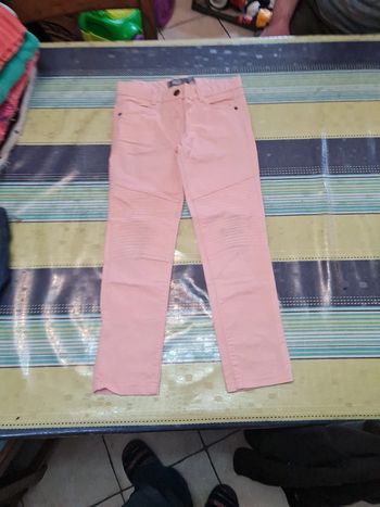 Pantalon droit rose clair