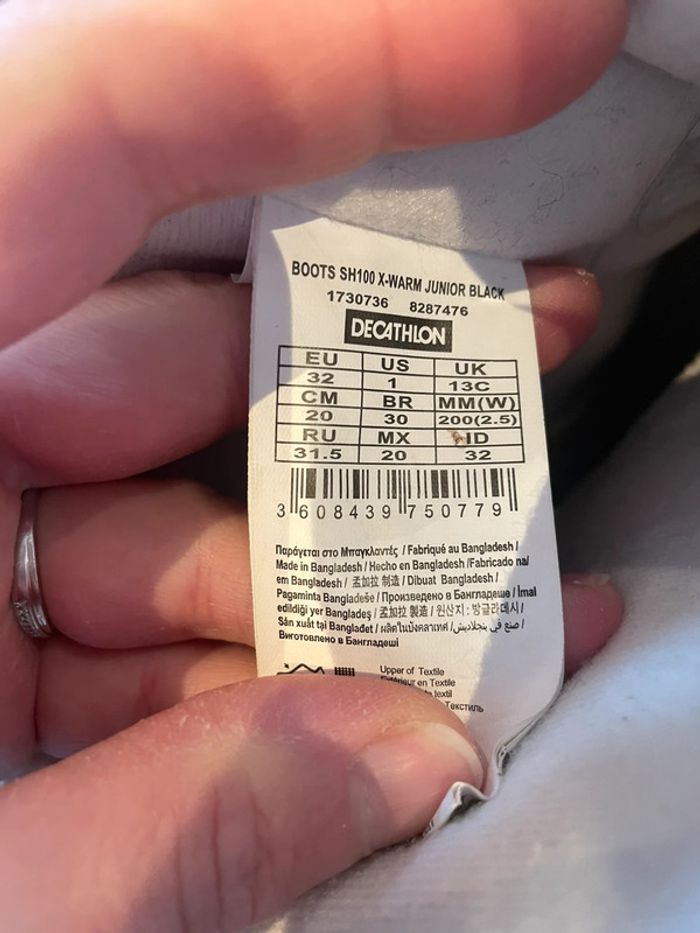 Après-ski / bottes neige enfant taille 32 - photo numéro 4