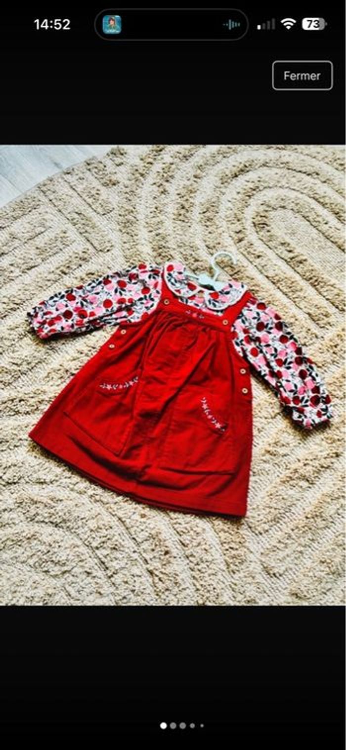 Robe sergent major + blouse