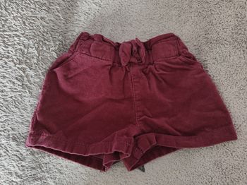 Short velour doux