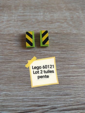Lego 60121 lot 2 tuiles pente