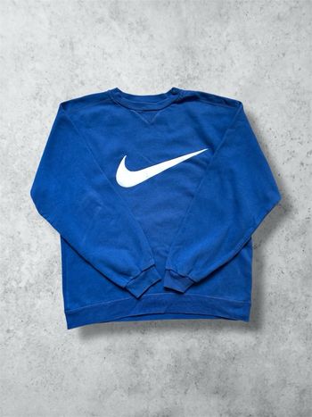 Sweat Crewneck Nike Bleu - Logo XXL Brodé / Coupe Oversize - Taille M 