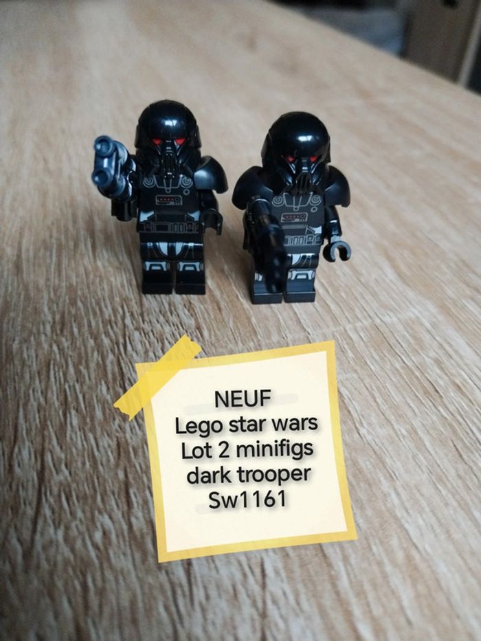 Lego star wars lot 2 minifigs dark trooper sw1161