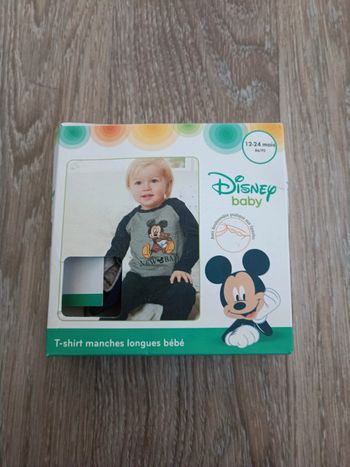T-shirt manches longues Mickey 12/24 mois