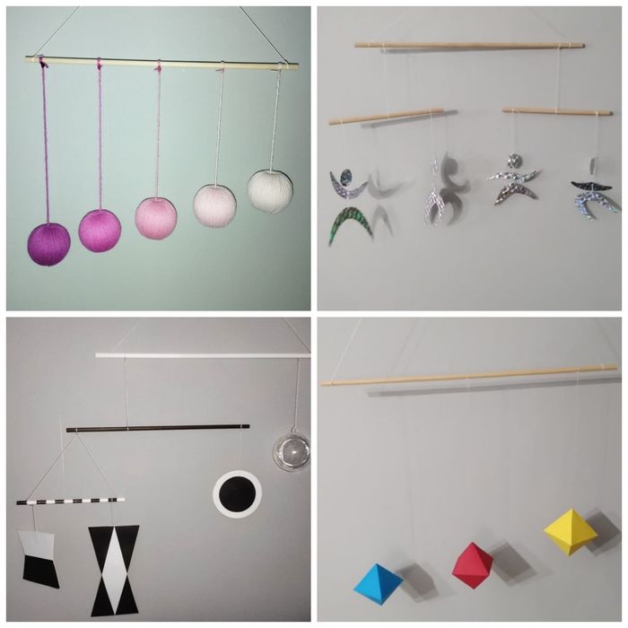 Neuf lot de 4 mobiles Montessori