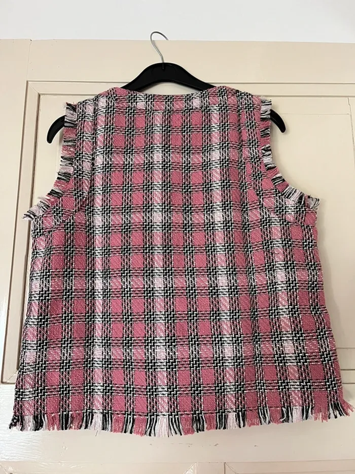Pull sans manches tweed stradivarius - photo numéro 4