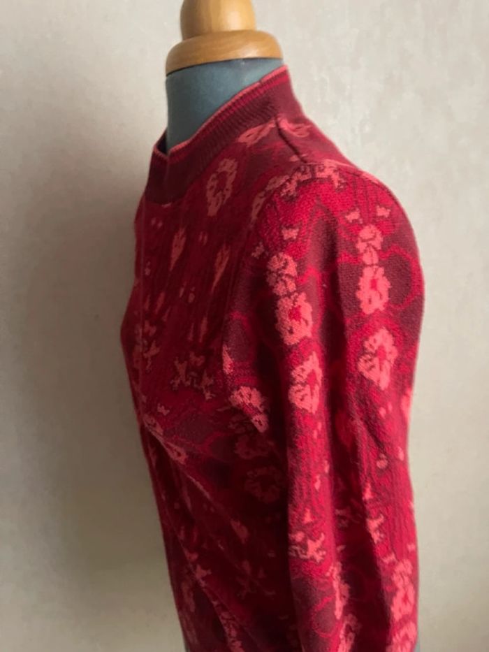 Pull jaquard rouge - photo numéro 6