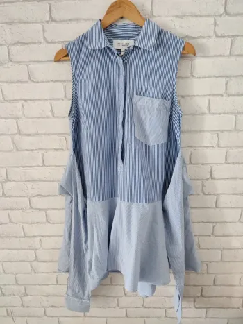 Robe effet chemise rayée – Derek Lam 10 Crosby
