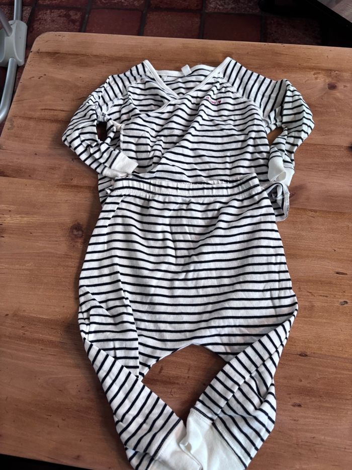 Ensemble petit bateau 12 mois mixte