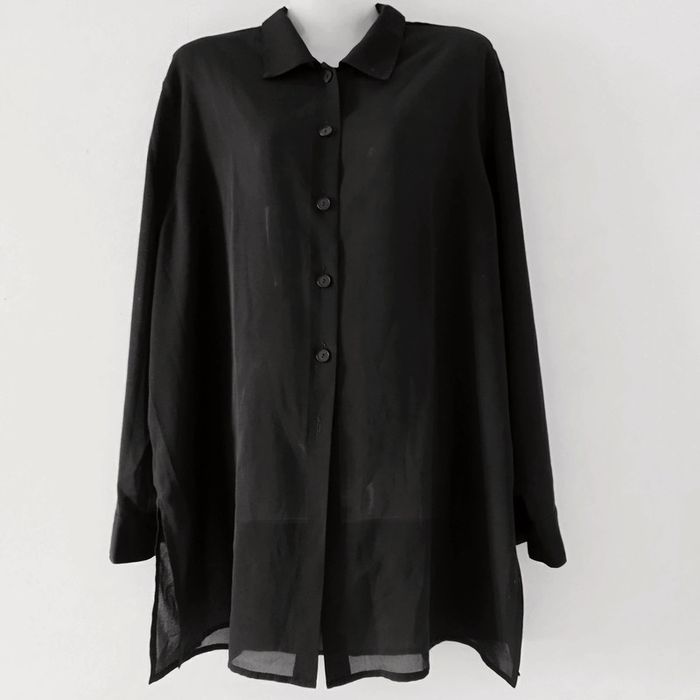 Chemise noire fluide