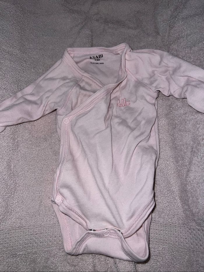 Lot de 9 bodys bébé fille 1 mois - photo numéro 5