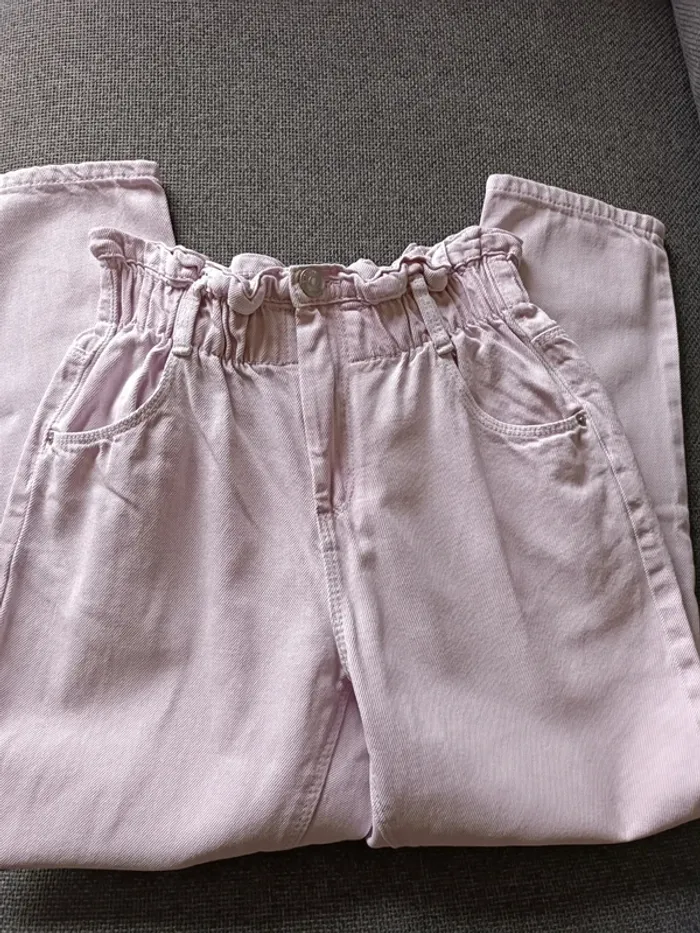 Pantalon (effet jean)parme clair - photo numéro 5