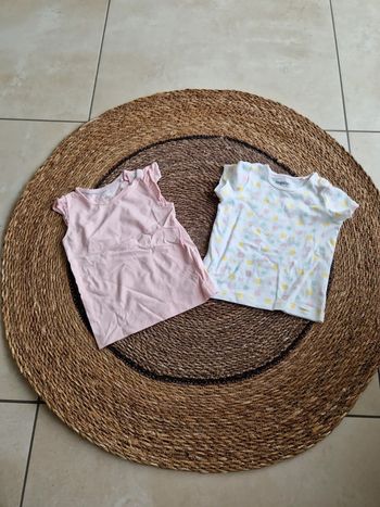 Joli lot de 2 tee-shirt 6/12mois