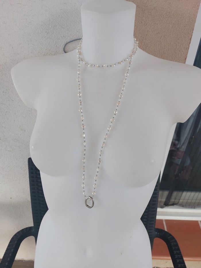Collier perles nacrees - photo numéro 4