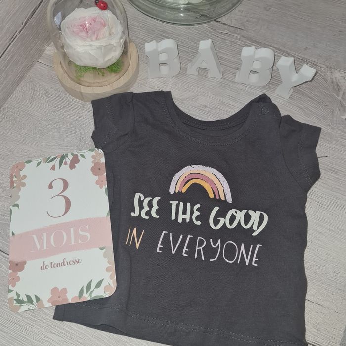 T-shirt manches courtes 0-3 mois Primark