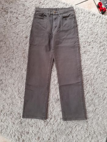 Pantalon jeans marron T36 Scottage
