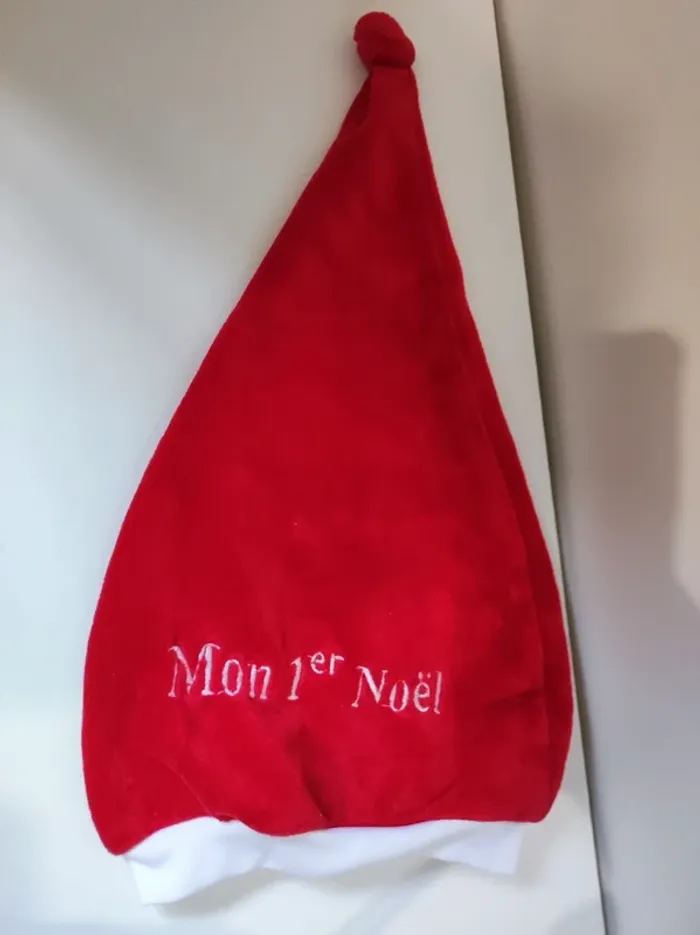 Bonnet de Noël mon premier Noël 3 a 6 mois