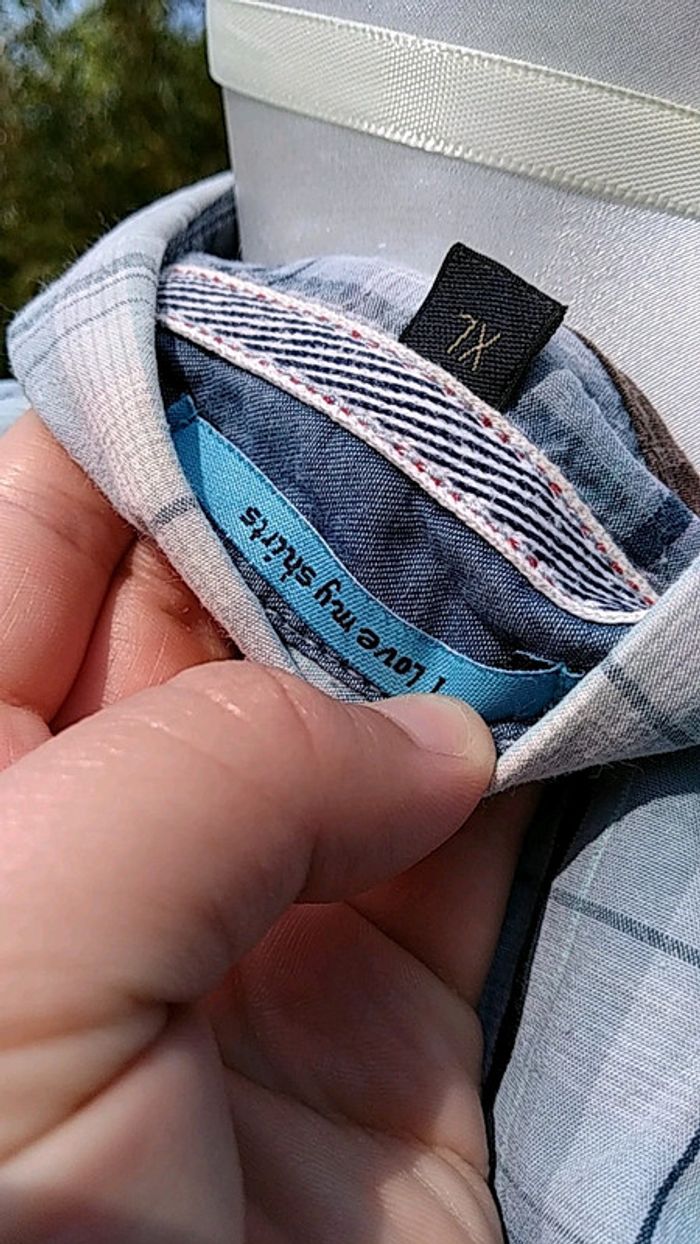 Chemise carreaux homme taille xl - photo numéro 4