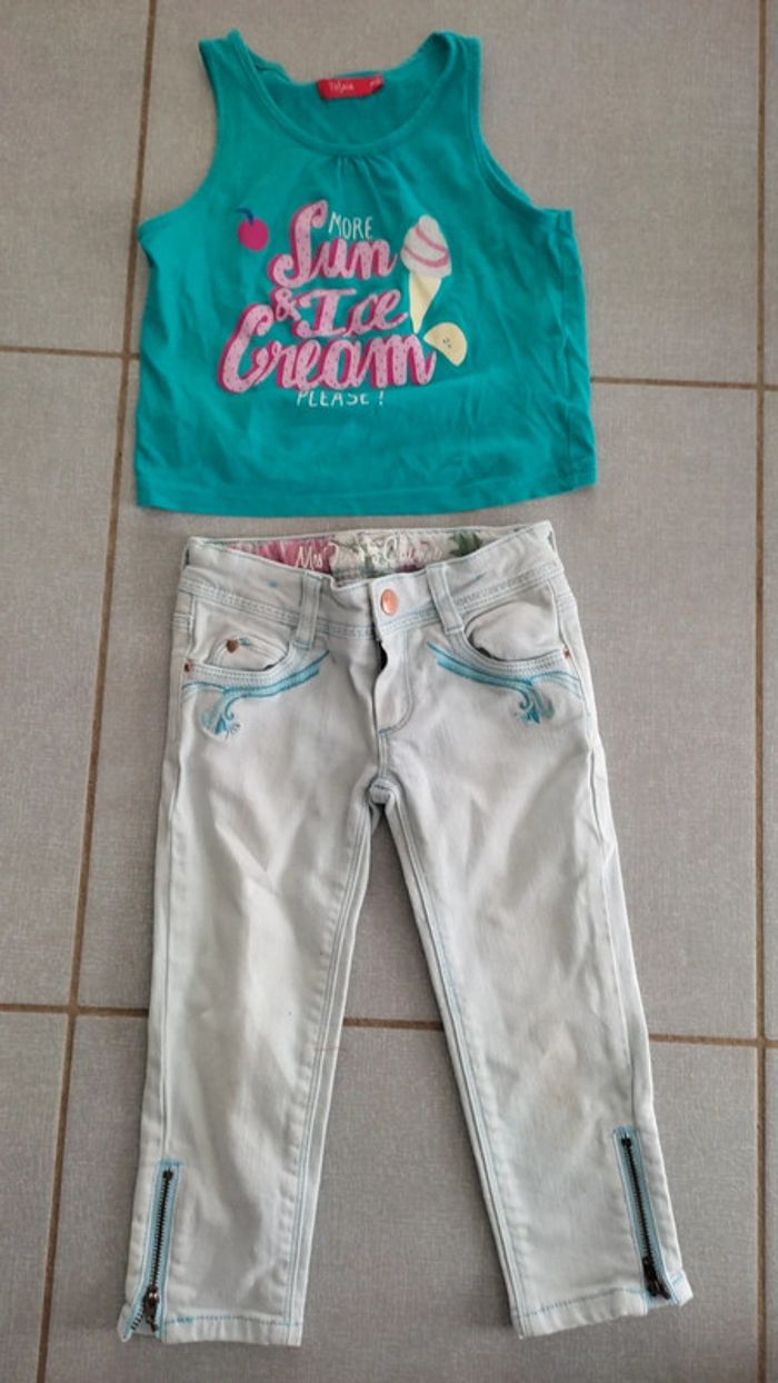 Ensemble débardeur / pantacourt T.5 A