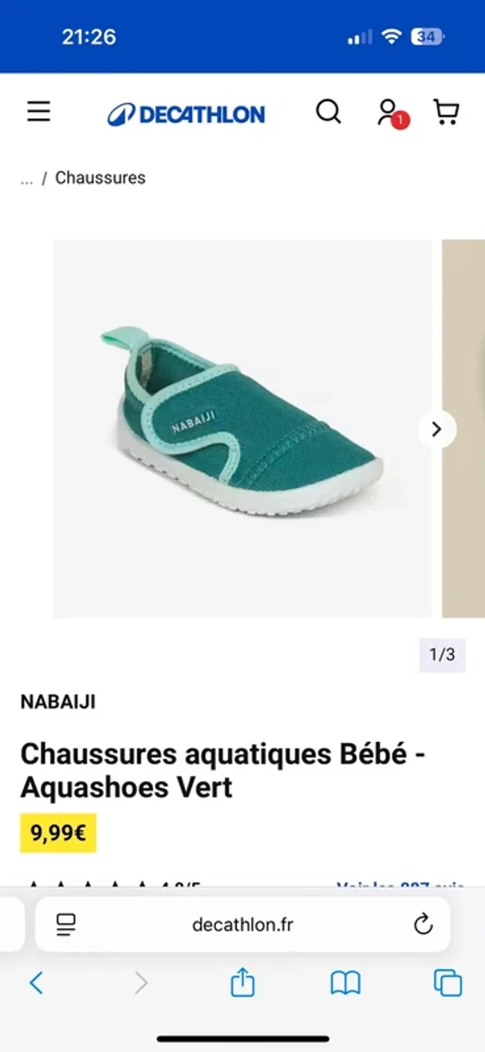 Chaussures aquatiques neuves Décathlon - photo numéro 4