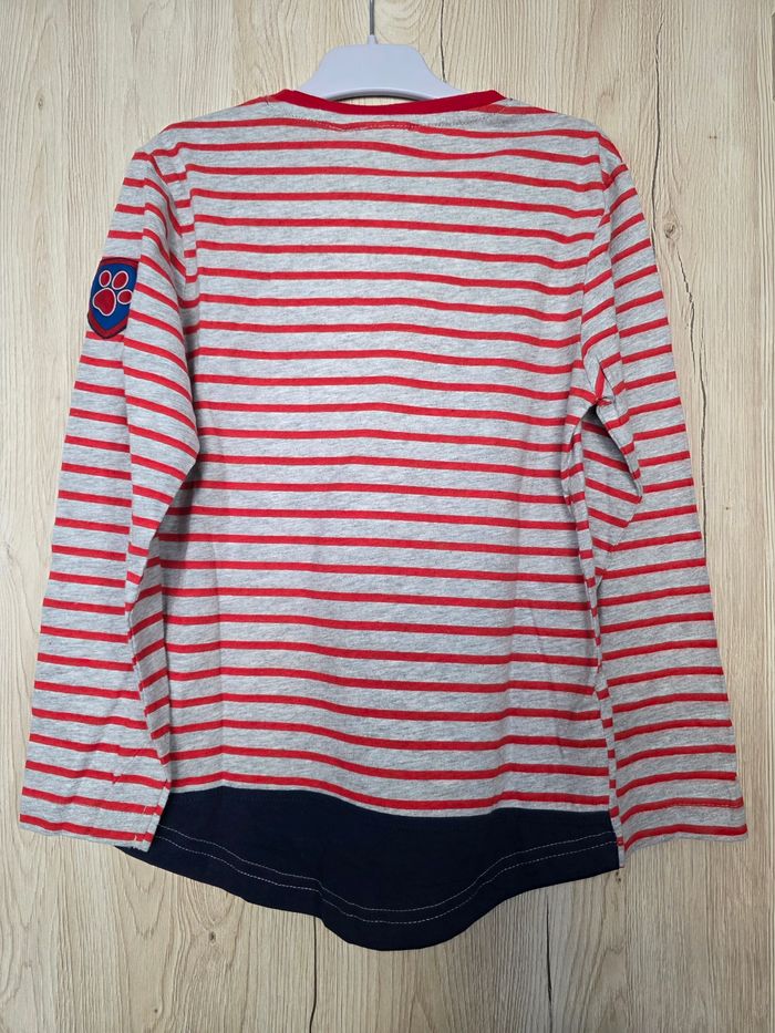 TEE-SHIRT MANCHE LONGUE GARÇON PAW PATROL NICKELEDEON CHASE NEUF AVEC ÉTIQUETTE DESSUS  taille 6ans - photo numéro 2