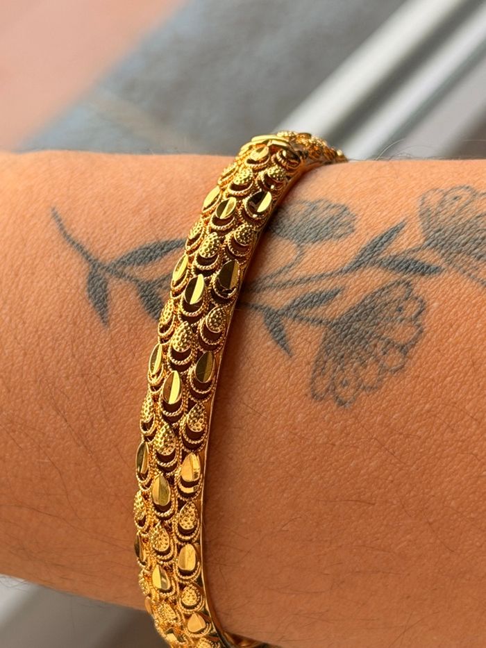 Bracelet cuivre plaqué or Dubaï