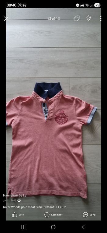 River Woods polo taille  8 état neuf 