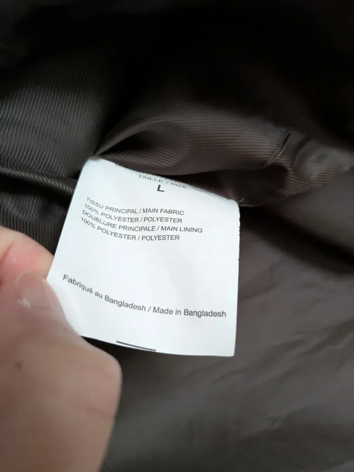 Manteau long droit marron glacé - LH Taille L - photo numéro 4