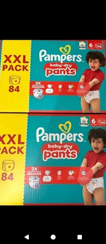 2 cartons xxl Pampers pants taille 6