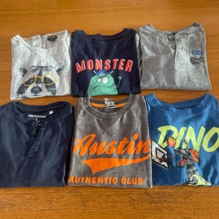 Lot 6 t-shirt manches longues 3 ans